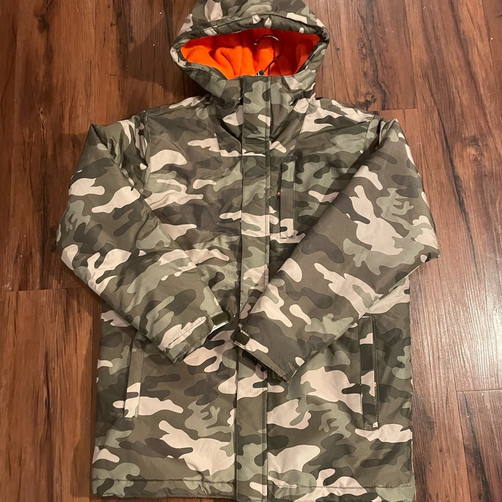 Boys Camo Winter Coat